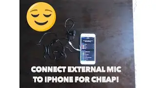 How to connect an external Mic to Iphone - complete demonstration.
