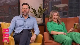 Helen Skelton @shoe dangle in blush red heels