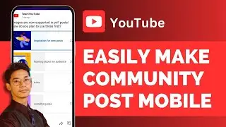 How To Make Community Post On YouTube Mobile 2024 !