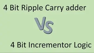 4 Bit Ripple Carry Adder vs 4 Bit Incrementor Logic