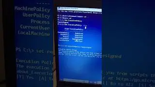 Enable execution policy in powershell 