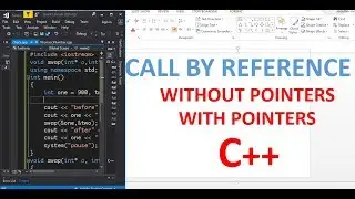 Call By Reference with Examples - C++ Programming