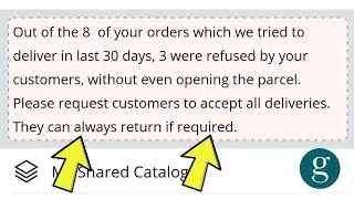 Were Refused By Your Customers Without Even Opening The Parcel | GlowRoad App Delivered Problem