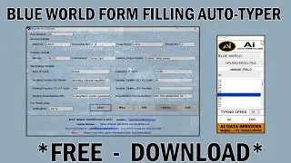 Blue World Form Filling Auto Typer Software | Form Filling AUto Typer Software