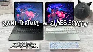 M4 iPad Pro 13" Nano Texture Screen Unboxing and Review + Apple Pencil Pro + Magic Keyboard ✨