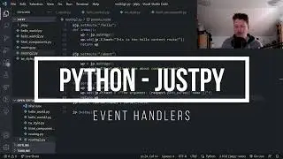 Python - JustPy - Event handlers