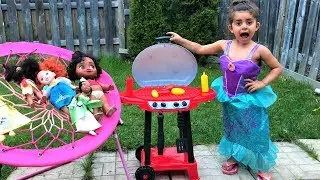 Pretend Play Cooking with BBQ Grill Toy