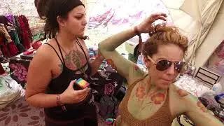 Britney & Performers Getting Ready for EarthDance 2