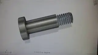 Making a special bolt on the lathe.