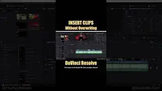 How to Insert Clips Without Overwriting in DaVinci Resolve Timeline [ In Depth Tutorial ]