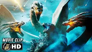 Godzilla Vs Ghidorah Fight Scene | GODZILLA KING OF THE MONSTERS (2019) Sci-Fi, Movie CLIP HD