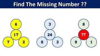 5 Brilliant Missing Number Puzzle || Clever Reasoning Puzzle