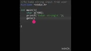 String input in C || C Basics