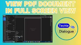 How to View a PDF Document in Full Screen View