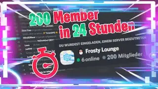 Discord 200 MEMBER in 24 STUNDEN bekommen | Discord Challenge