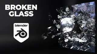 Broken glass in a Blender