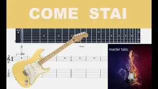 COME STAI  | VASCO ROSSI | Guitar Tab | TUTORIAL 