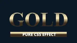 CSS Gold Gradient Text Effect | CSS Text Effects