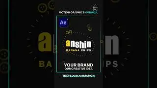 Food Brand Logo Animation in After Effects | Banana Chips Logo Animation 