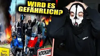 Wird der TRIP gefährlich?! 😳 | MOJI REAGIERT auf dem vierten Teil der NORDKAP TOUR mit KUHLEWU 👬