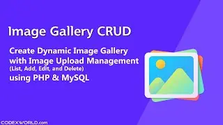 Image Gallery CRUD with PHP and MySQL