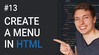 13: How to Create a Menu in HTML | Learn HTML and CSS | Full Course For Beginners