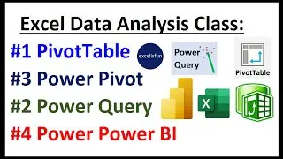 Free Data Analysis Class: Intro to PivotTable, Power Query, Power Pivot, Power BI & Big Data