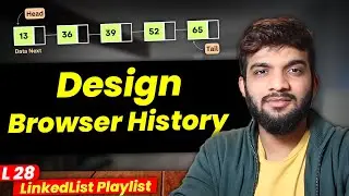 L28. Design a Browser History | LinkedList Implementation