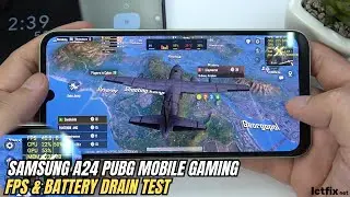 Samsung Galaxy A24 PUBG Mobile Gaming test | Helio G99, 8GB RAM