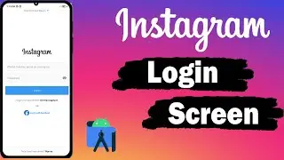 Login Page Instagram in Android Studio | 2024