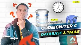 Codeigniter 4 Hindi - How to create database & table in xampp server mysql | Database & table