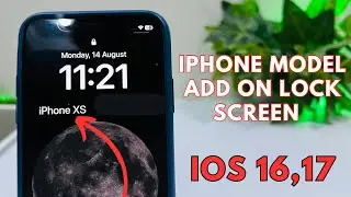 How To Add iPhone Model On iPhone Lock Screen !! Add Any iPhone Model Name On Lock Screen