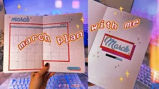 Plan With Me ✨ March 2021 Bullet Journal Setup