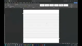 How to create notebook page is MS Word (any version)