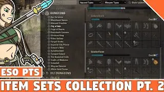 ESO Item Sets Collection Preview Part 2! | ESO PTS | Elder Scrolls Online Greymoor Markarth