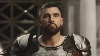 Travis Kelce Keeps Gladiator Armor from Epic Pepsi Ad!