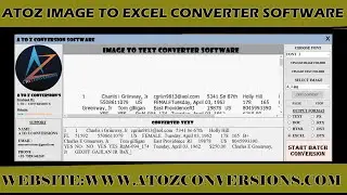 Image To Excel Conversion Software For PC | Image To Excel Converter Software For PC