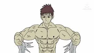 Muscle growth animation