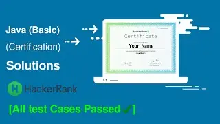 HackerRank Java (Basic) Certification Test | Solution #2