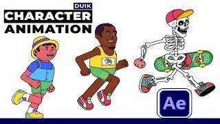 2D Character Running Animation in After Effects Tutorial