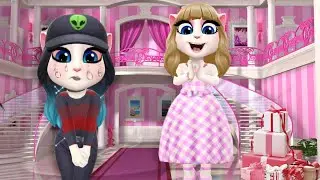 I Was Adopted by Barbie! How to become Barbie? My Talking Angela 2