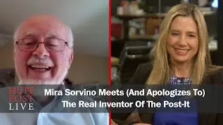 Mira Sorvino Meets (And Apologizes To) The Real Inventor Of The Post-It