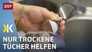 Brillenputztücher im Test: Wenige helfen gegen beschlagene Brillengläser | 2021 | Kassensturz | SRF