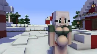 Minecraft vore. New Year vore 3. А very fat new year's girl