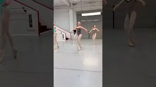 Regular Ballet Class: Pointe Combination in Center, California 