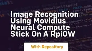 Image recognition using movidius neural compute stick on a rpi0w