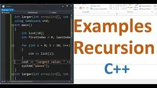 More Examples on Recursion - C++ Programming