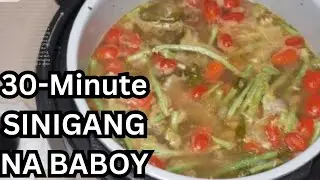 30 minute PORK SINIGANG Asian Filipino sinigang na baboy Pressure Cooker Instant Ninja Foodi Recipe