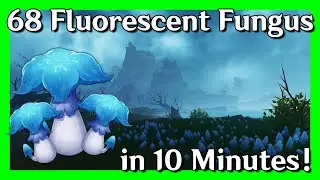 68 Fluorescent Fungus in 10 Minutes | Genshin Impact - Material Farm ( How to Farm )