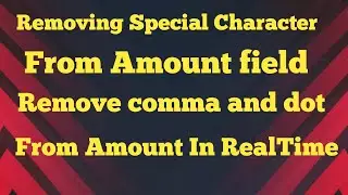 Removing Special Character And Comma and dot from Amount field in java